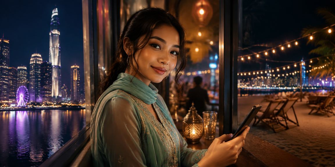 Pemain di Kuala Lumpur bermain kasino mudah alih sempena Hari Raya